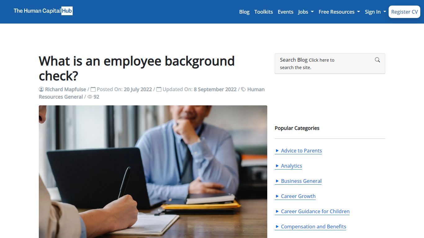 What is an employee background check? - The Human Capital Hub